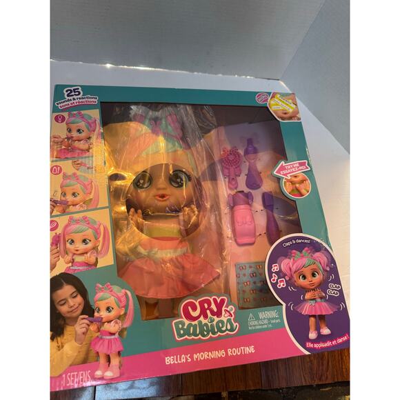 Cry Babies Bella’s Morning Routine – Interactive Baby Doll with 20+ Sounds - Picture 9 of 10